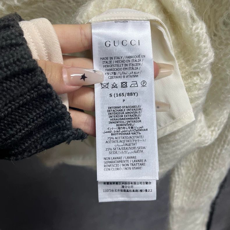 Gucci Gucci Ivory white horsehair knitted sweater 2504-Nextarrow Size M / US 6-8 / IT 42-44 - 7 Thumbnail