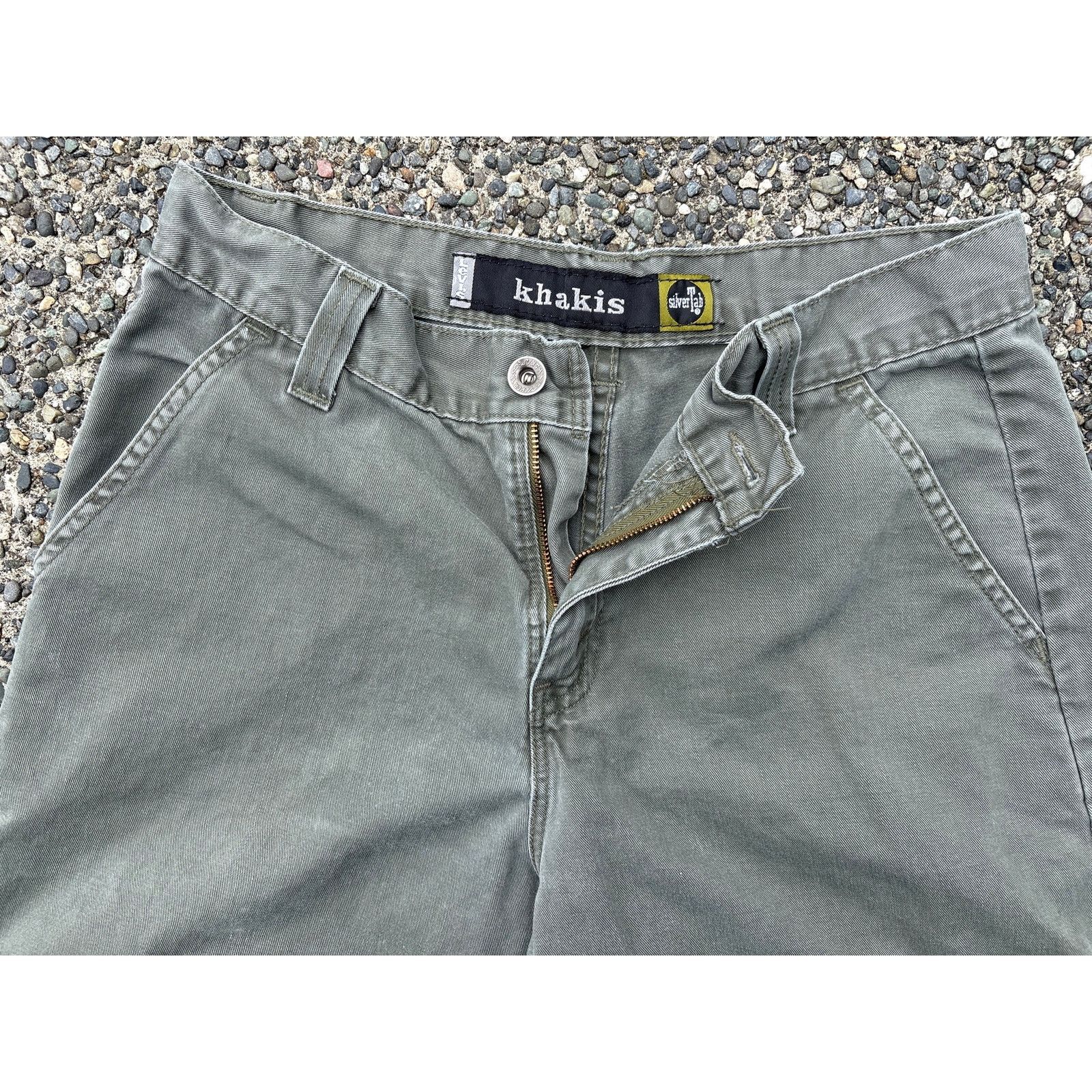 Levi's Vtg Levi’s SilverTab Khakis Cargo Green faded grunge 29x32 Size US 29 - 2 Thumbnail