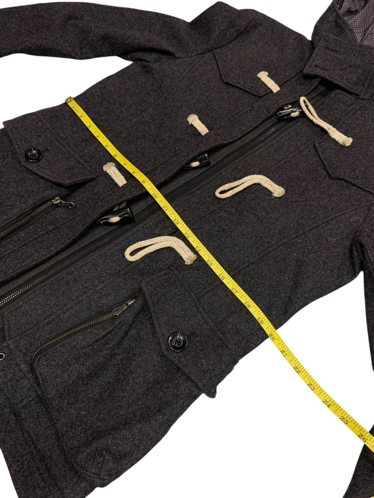 Issey Miyake × Japanese Brand × PPFM Rare PPFM Issey Miyake Wool Zipper Down Jacket Size US L / EU 52-54 / 3 - 10 Thumbnail