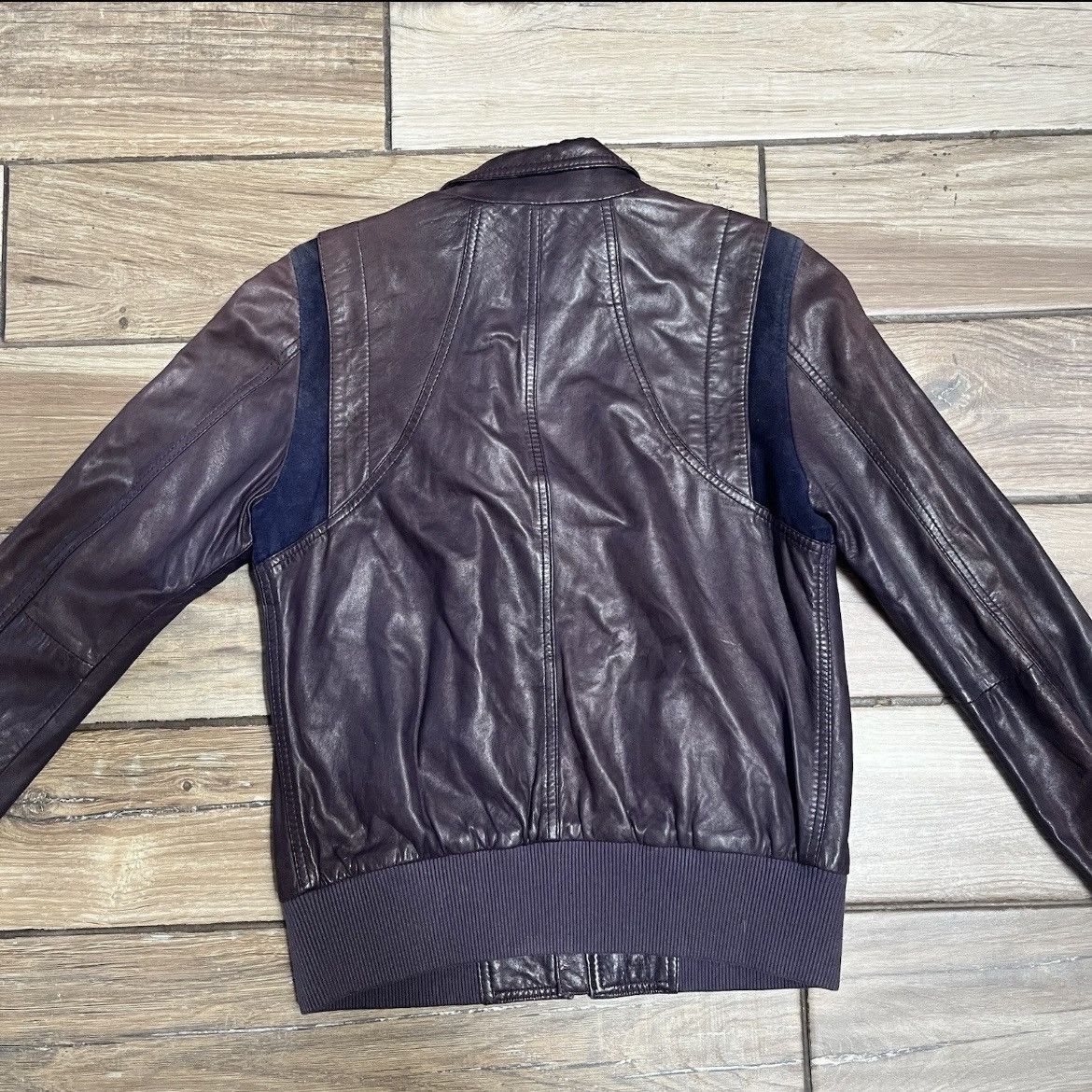 Diesel Vintage Diesel Leather Jacket Womens Medium Bomber Biker Zip Size M / US 6-8 / IT 42-44 - 9 Thumbnail