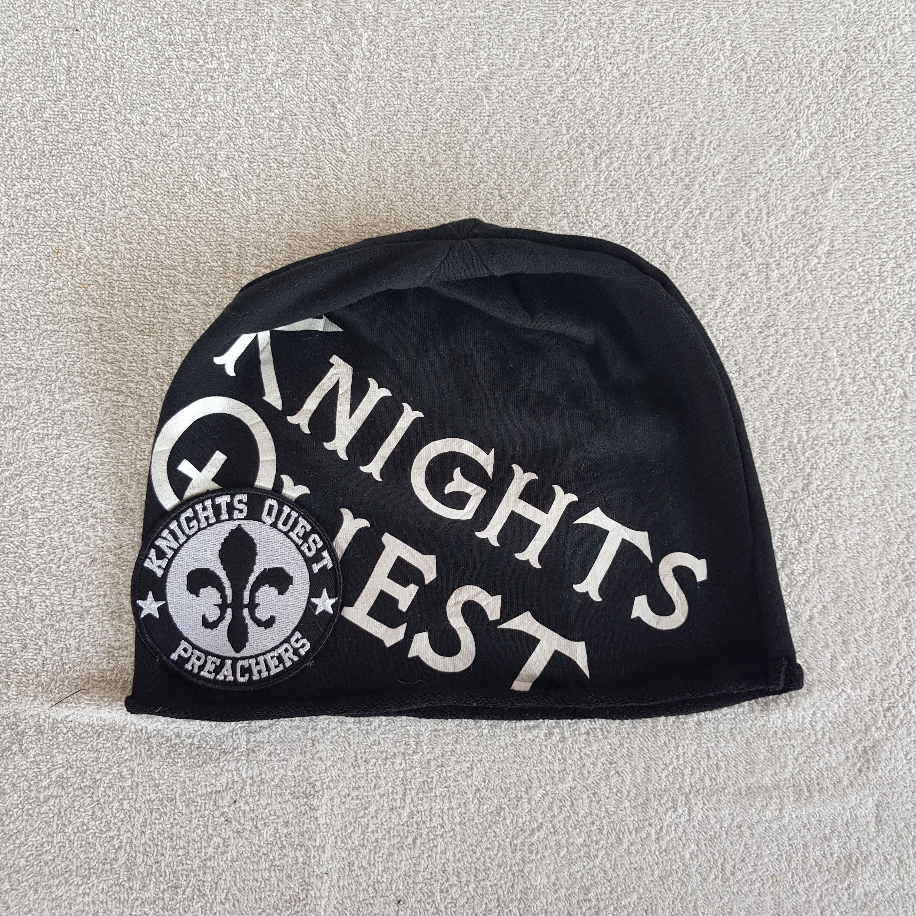Japanese Brand Vintage Knights Quest Beanie Ribbed Knit Snow Caps Hats. Size ONE SIZE - 5 Thumbnail
