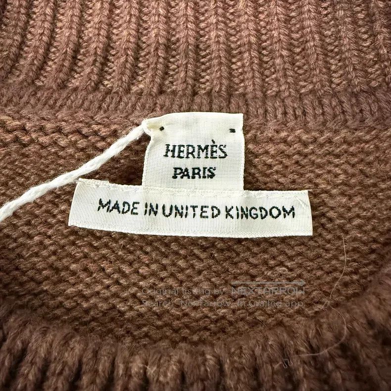 Hermes Hermes Brown cashmere sweater Size S / US 4 / IT 40 - 5 Thumbnail