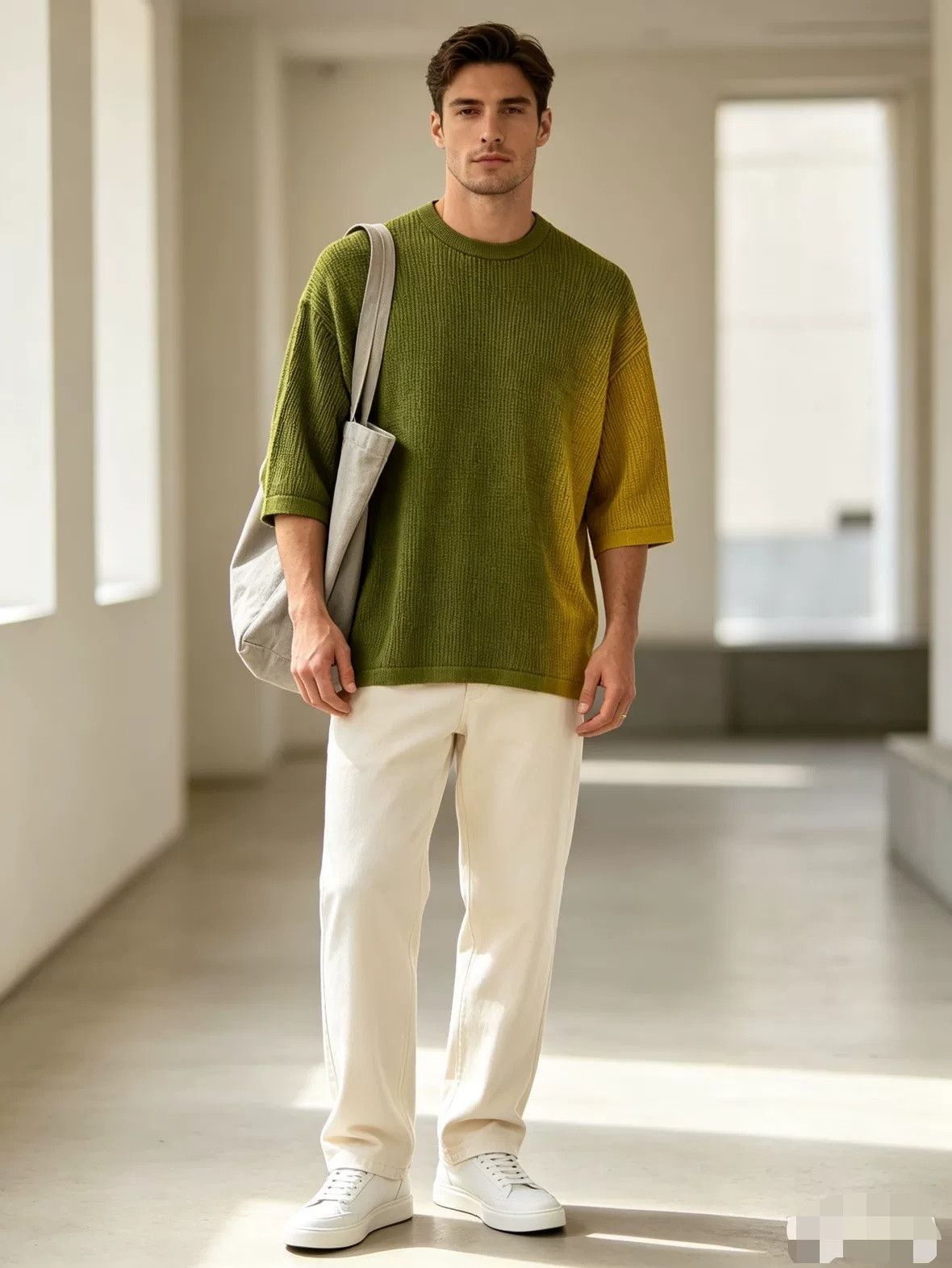 Ermenegildo Zegna Zegna Men's Gradient Knit T-Shirt Size US S / EU 44-46 / 1 - 2 Thumbnail