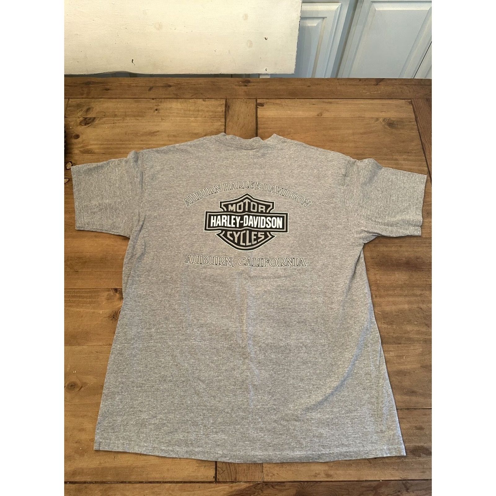 Harley Davidson VINTAGE Harley-Davidson T-Shirt 2XL Gray Mens Short Sleeve Made In USA 1998 Biker Cotton Shirt Size US XXL / EU 58 / 5 - 6 Thumbnail