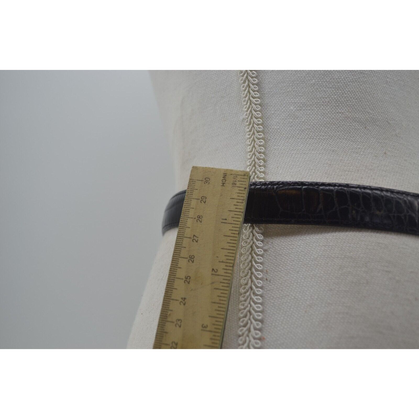 Brighton Brighton Croc Embossed #40253 Black Leather M / 30 Size ONE SIZE - 10 Thumbnail