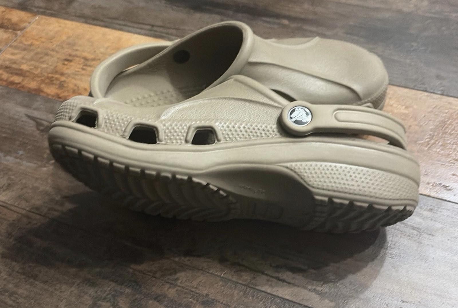 Crocs Crocs khaki/ Bone Slip-On Clogs Men Size 7 Women 9 Size US 9 / EU 42 - 3 Thumbnail