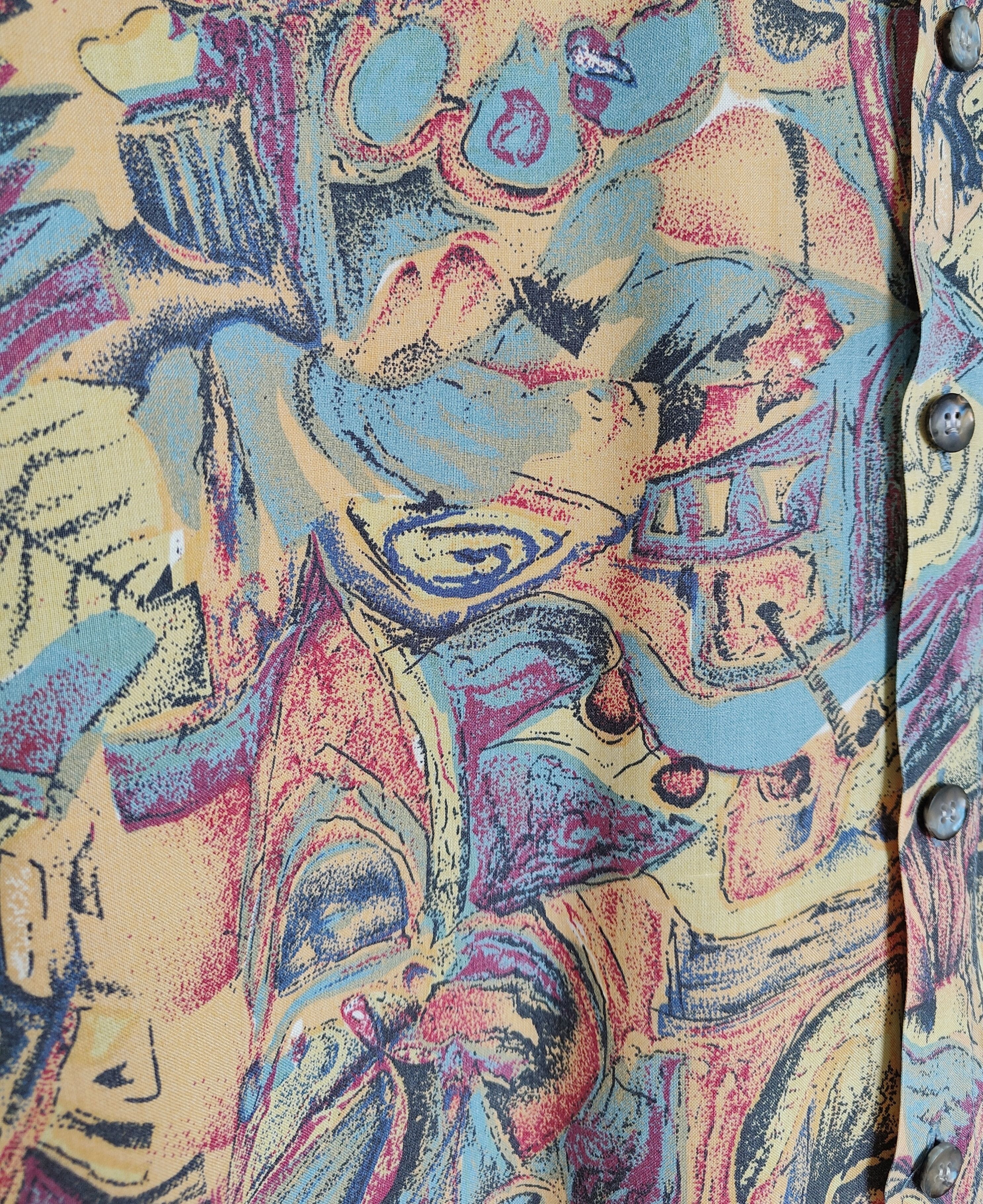 Paloma Picasso Multicolored men's shirt XL style picasso art Size US XL / EU 56 / 4 - 6 Thumbnail