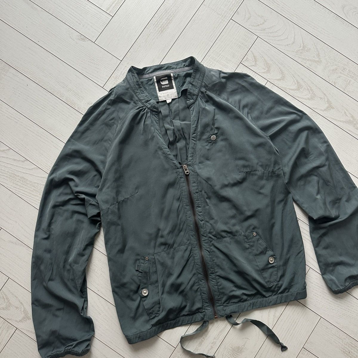 G-Star Vintage 00s G-Star Solar Satin Bomber light jacket y2k og Size L / US 10 / IT 46 - 5 Thumbnail