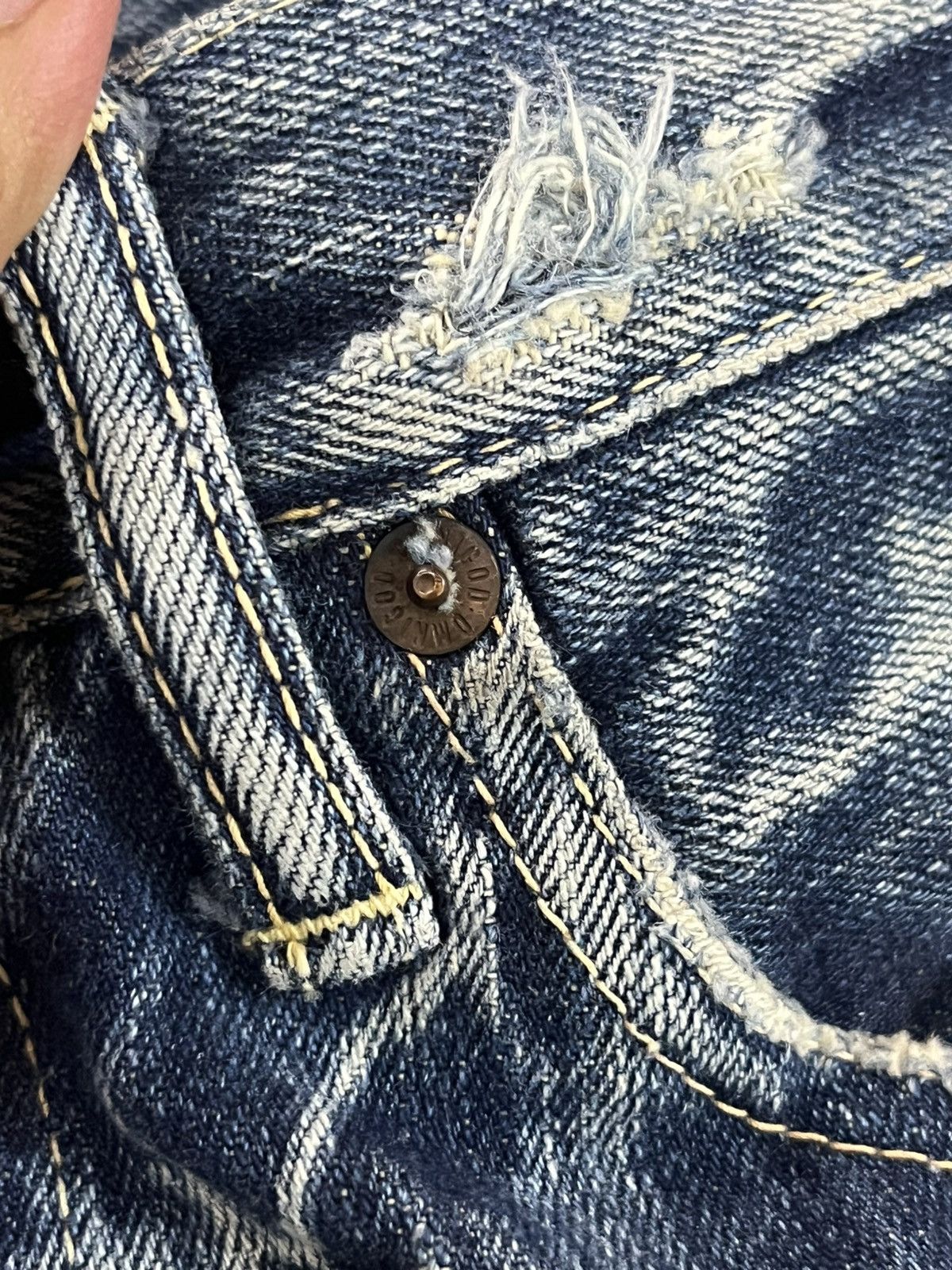Hysteric Glamour × Japanese Brand × OMNIGOD Vintage Omnigod Selvedge Faded Short Denim Size US 30 / EU 46 - 8 Thumbnail