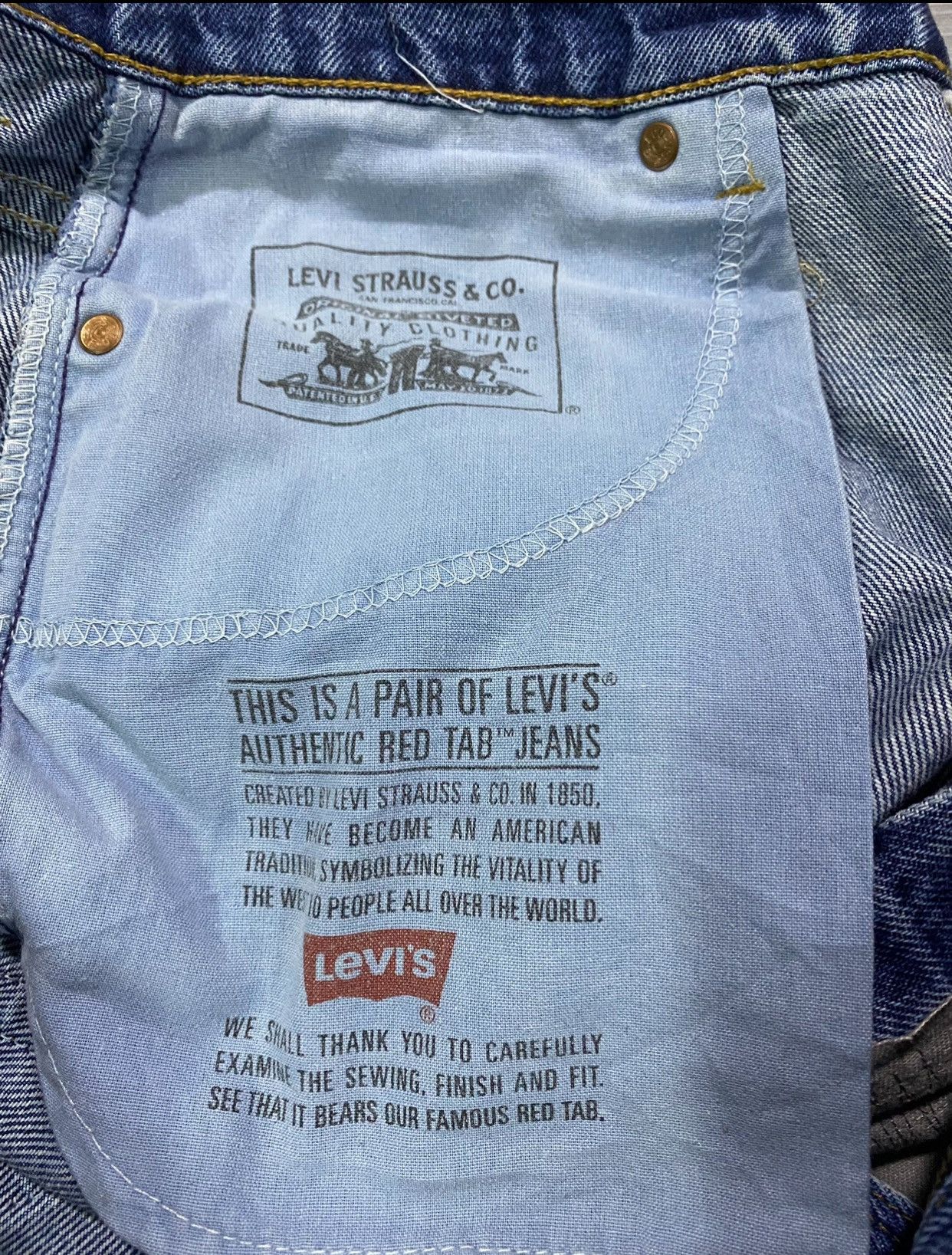 Levi's Vintage Levi’s 550 Relaxed Fit Tappered Leg Denim Jeans Size US 30 / EU 46 - 16 Thumbnail