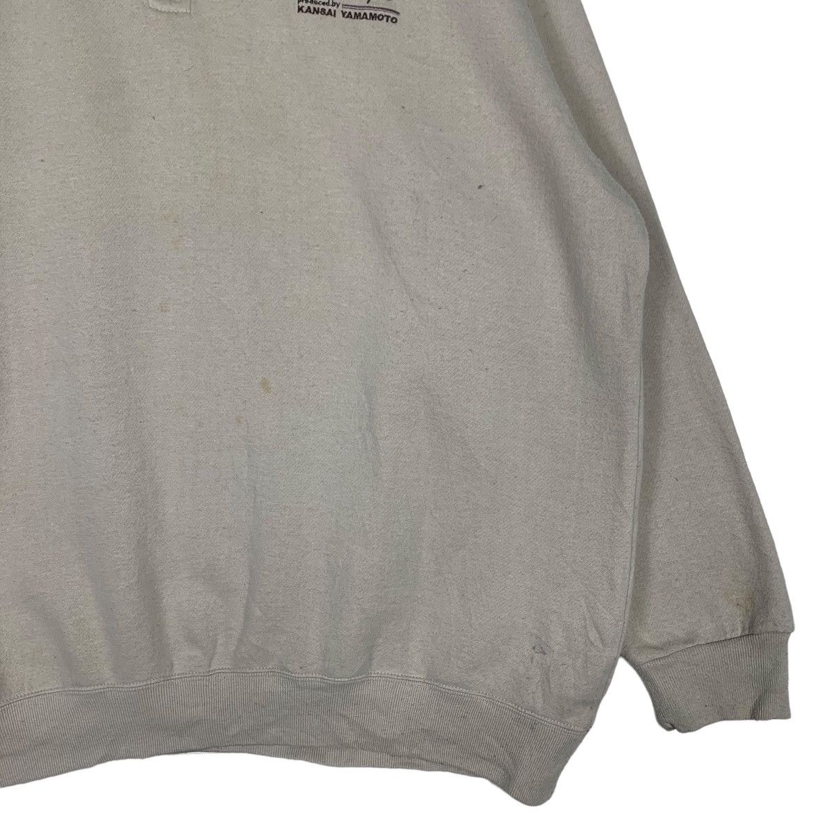 Kansai Yamamoto KANSAI YAMAMOTO Half Zip Turtle Neck Sweatshirt #0442-C20 Size US XXL / EU 58 / 5 - 4 Thumbnail
