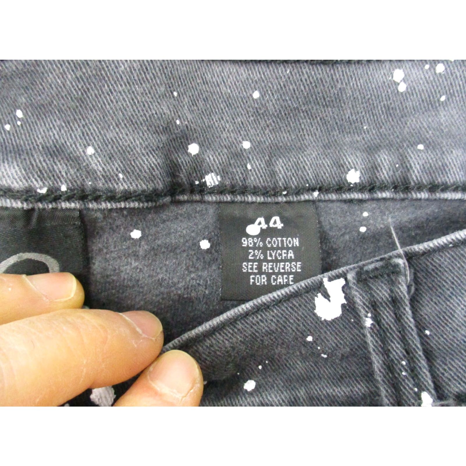 Denime Qruel Jeans 38 Men's Black Denim Hip Hop Straight Jeans Denim Jeans Black 38 Mens Hip Hop Logo Vintage No 1990s 2000s? Size US 38 / EU 54 - 4 Thumbnail