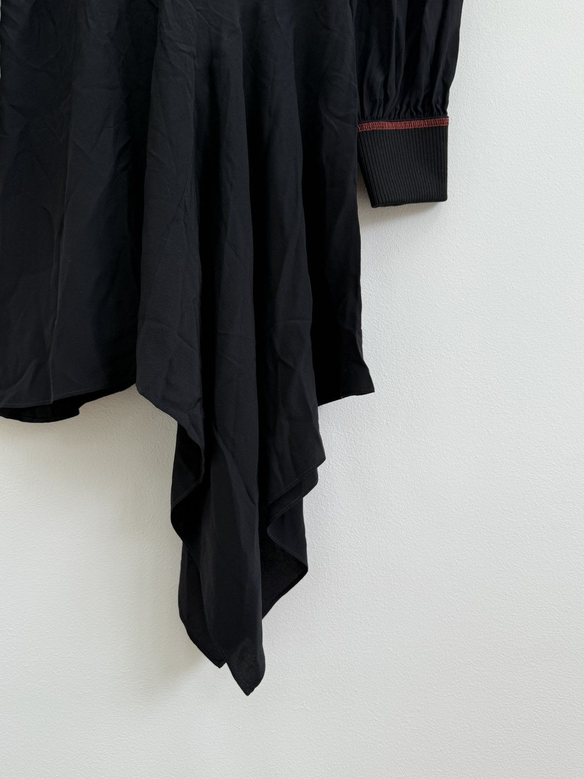 Fendi Fendi Asymmetrical Black Silk Dress Size XS / US 0-2 / IT 36-38 - 3 Thumbnail