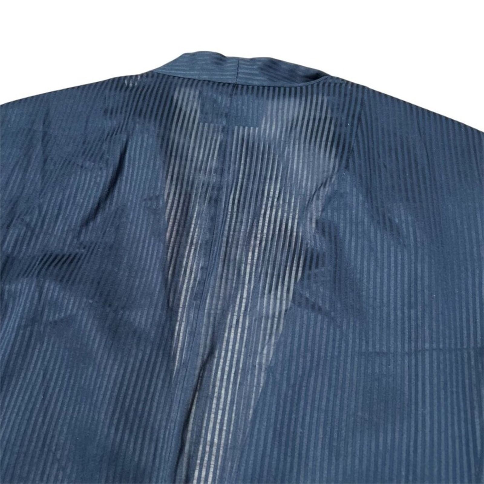 Akris Akris Gionata Silk Blend Striped Jacket Size 8 Navy Size M / US 6-8 / IT 42-44 - 16 Thumbnail