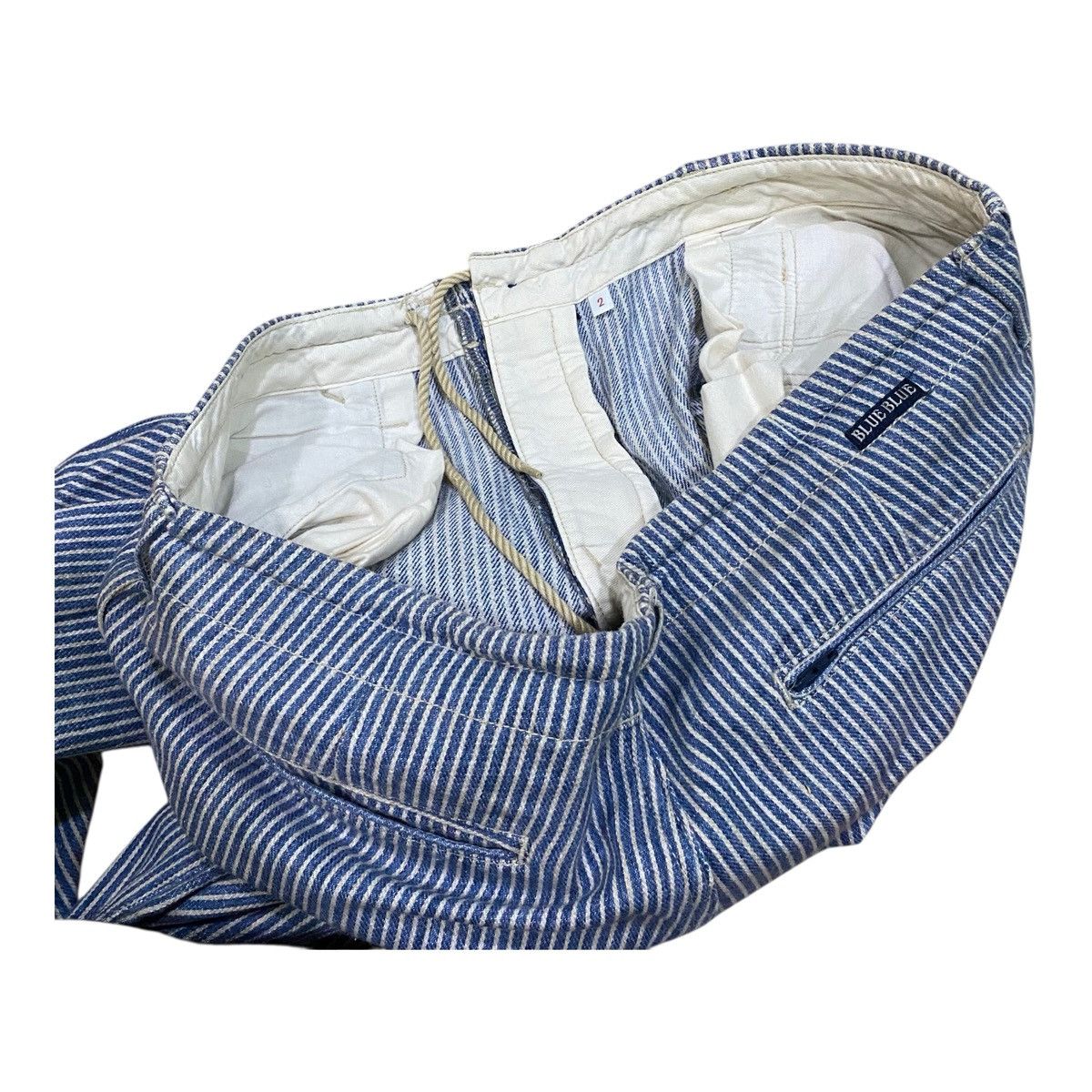 Blue Blue Japan ✨Blue Blue Japan indigo hickory stripe pants made in Japan Size US 35 - 9 Thumbnail
