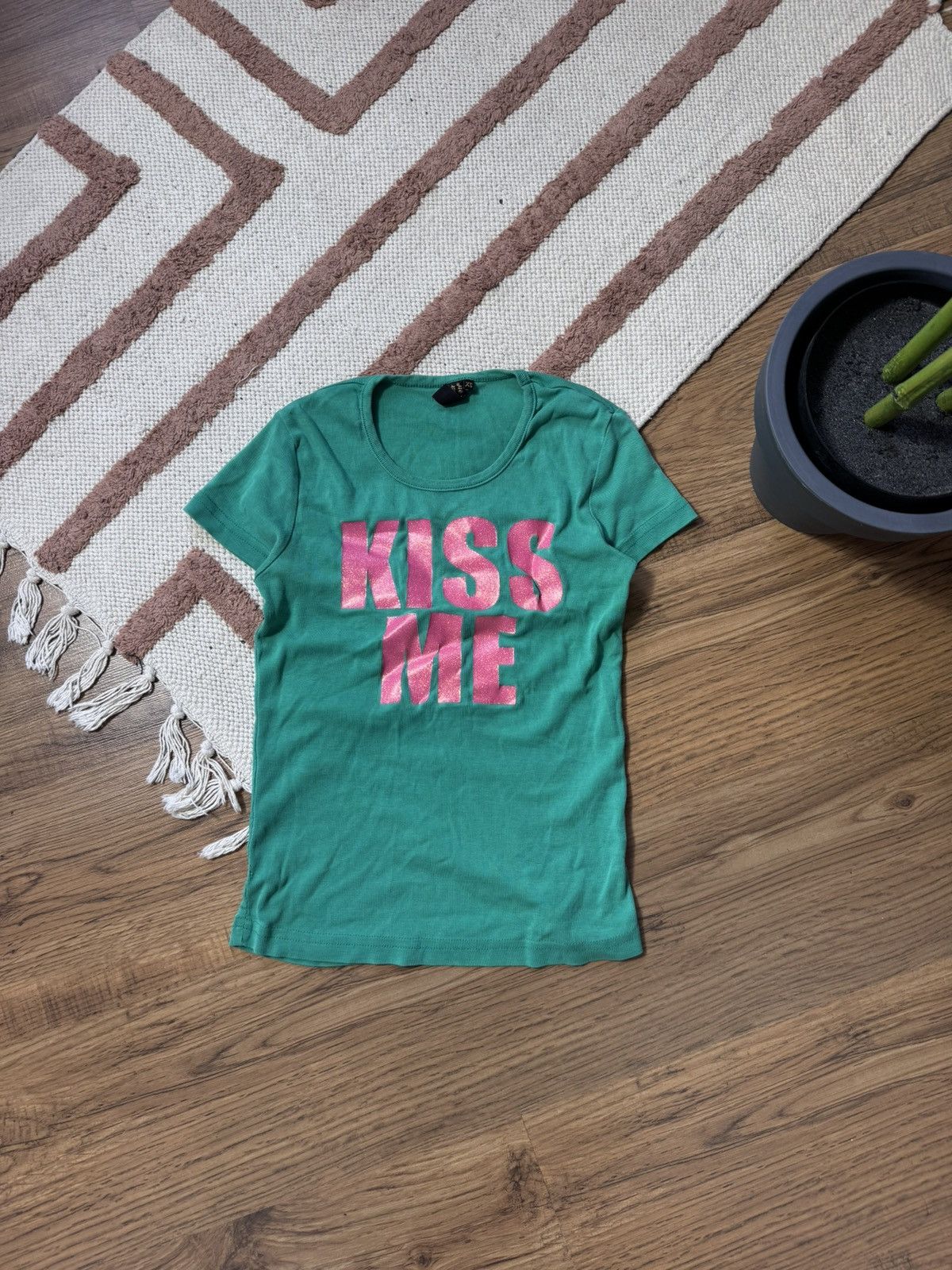 Vintage VINTAGE KISS ME HUMOUR TEE SHIRT Size XS / US 0-2 / IT 36-38 - 2 Thumbnail