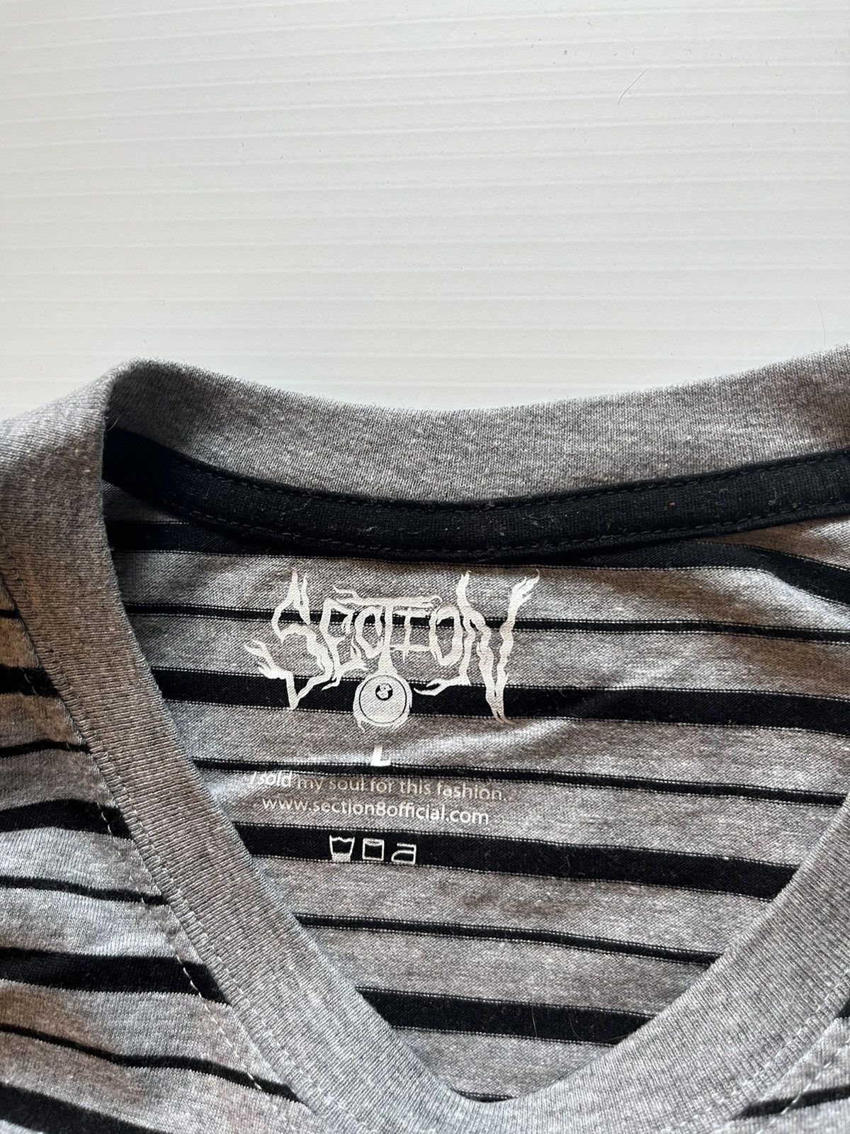 Section 8 Section 8 hitting a lick striped Tshirt Size US L / EU 52-54 / 3 - 5 Thumbnail