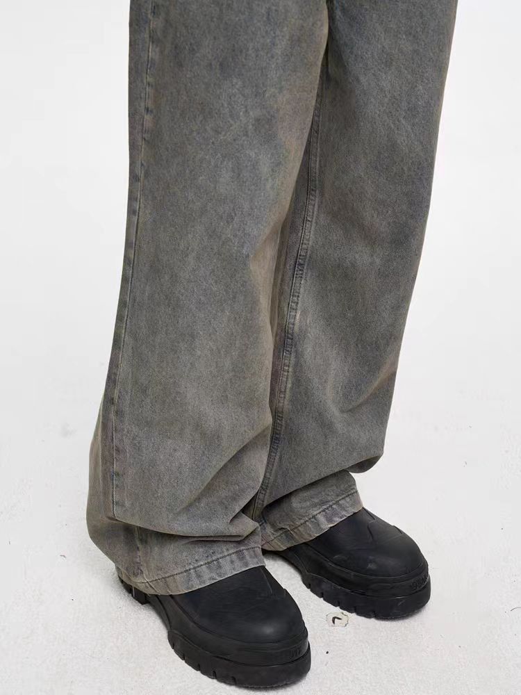 Japanese Brand × Jean Vintage Washed Loose Straight Leg Wide Jeans Size US 32 / EU 48 - 4 Thumbnail