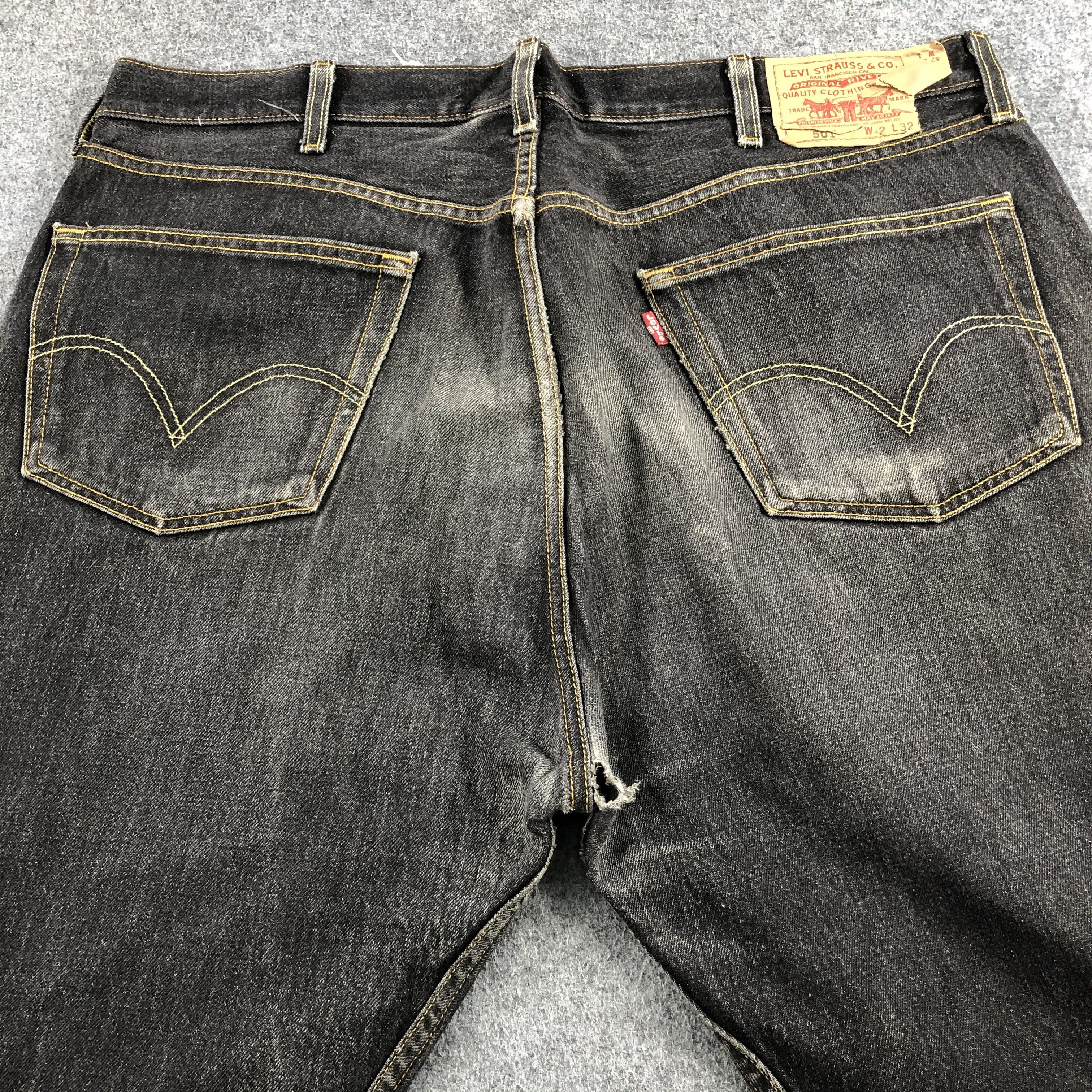 Levi's Vintage Distress Levis 501 Jeans-J1429 Size US 41 - 4 Thumbnail