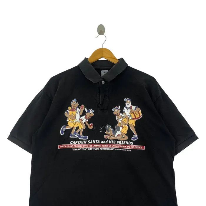 Vintage Vintage CAPTAIN SANTA FRIENDS Ocean Polo Tee Shirt Size XL / US 12-14 / IT 48-50 - 2 Thumbnail