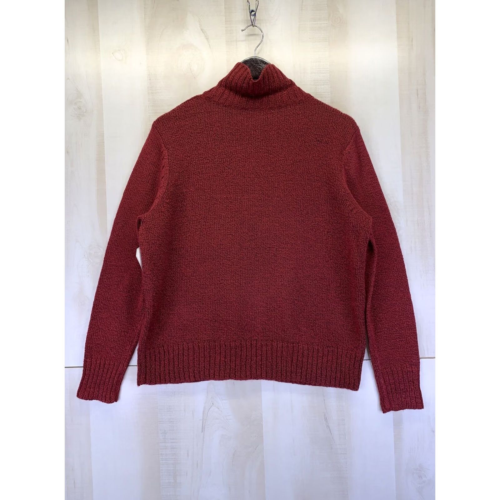 Vintage St. John's Bay Petite Red Pepper Mock Neck Womens Sweater PXL NWT-10387 Size XL / US 12-14 / IT 48-50 - 7 Thumbnail