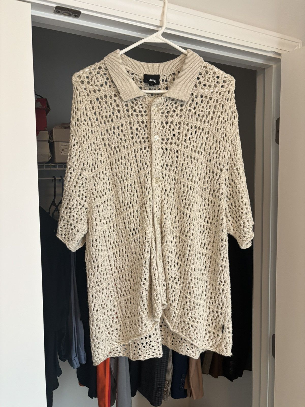 Stussy Crochet Knit Shirt