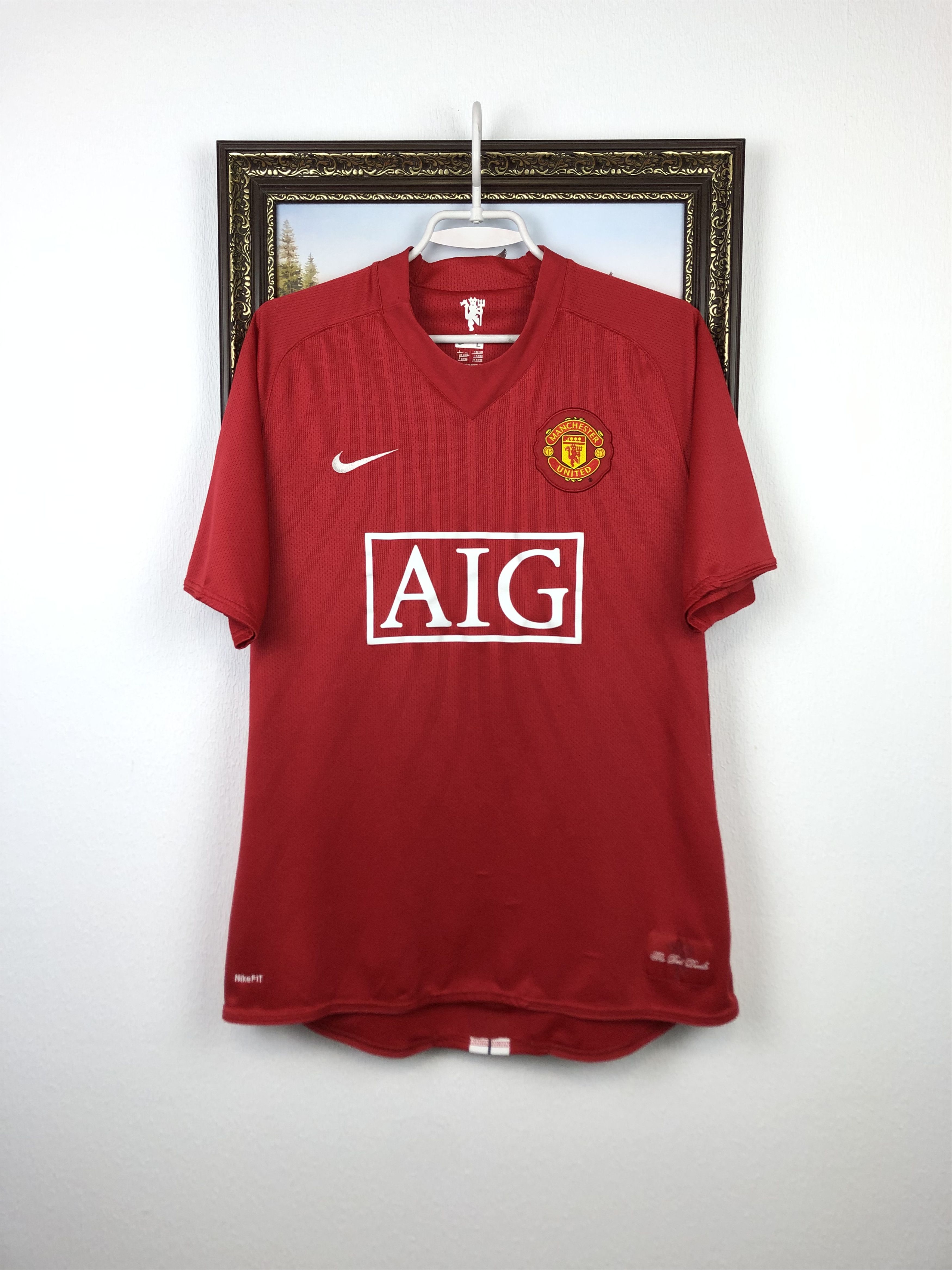 Nike Manchester United football shirt 2007 Soccer Nike Jersey Size US L / EU 52-54 / 3 - 1 Thumbnail