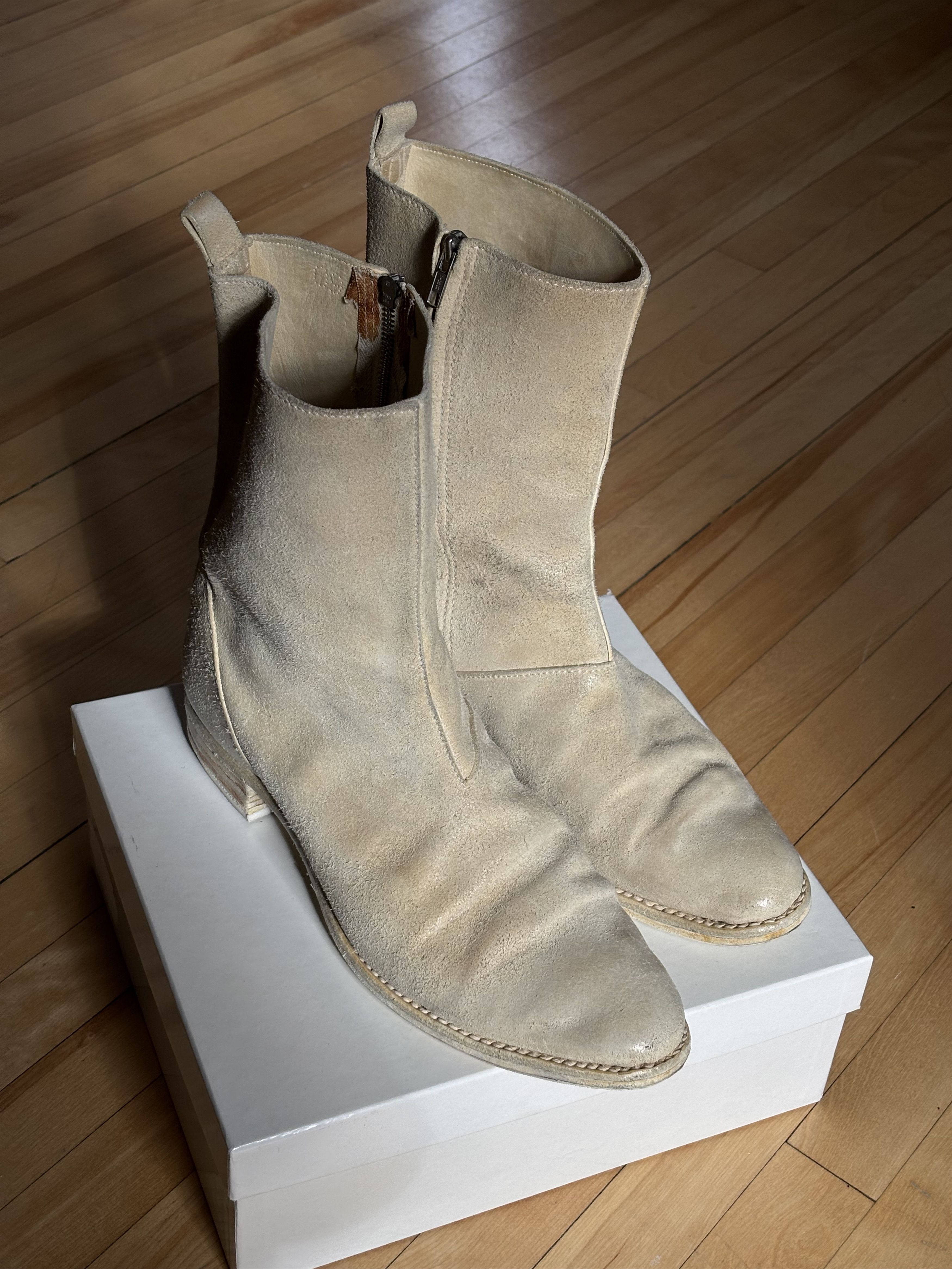 Carol Christian Poell CCP Side Zip “Safe” boots Size US 11 / EU 44 - 1 Thumbnail