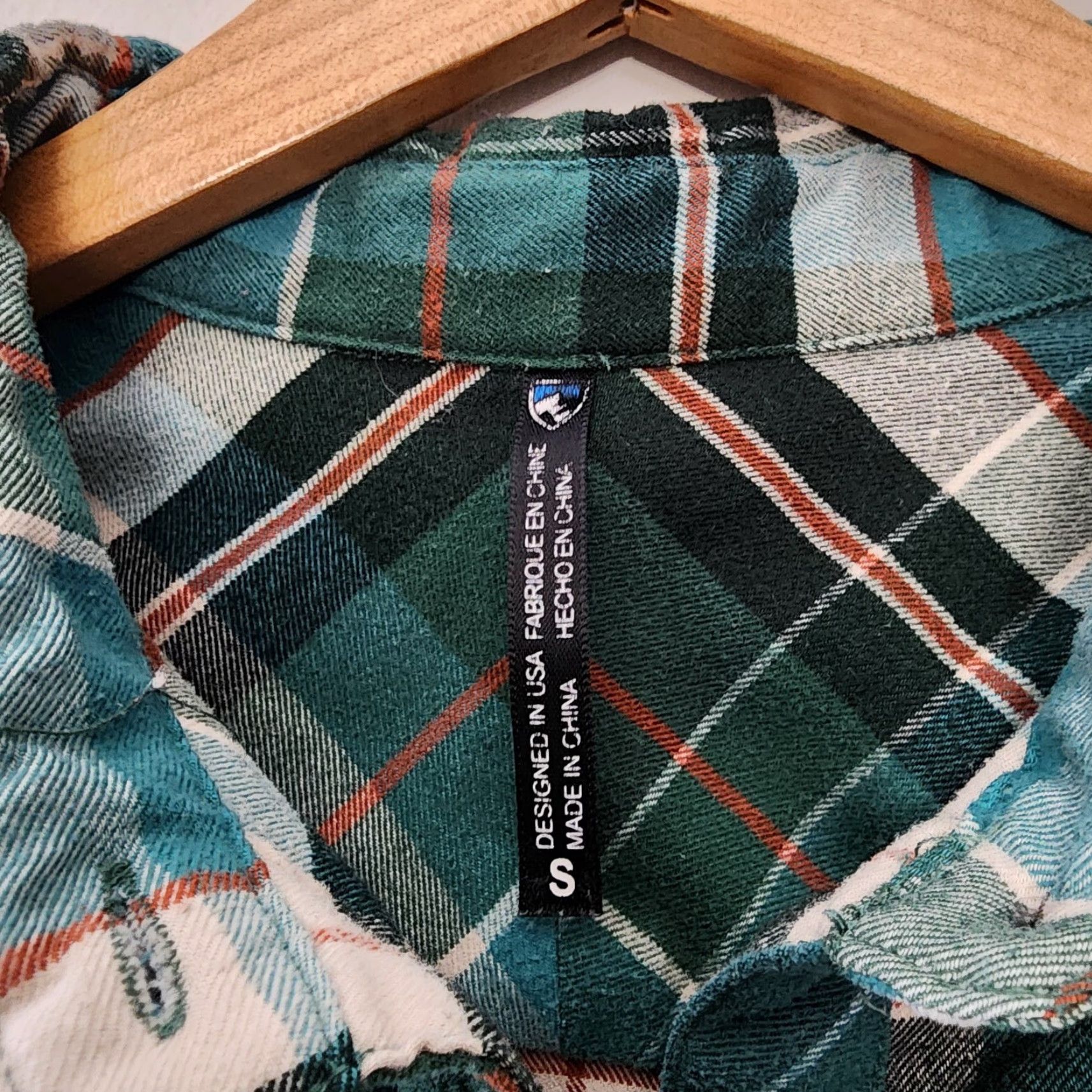 Vintage Kuhl Shirt Womens Small Blue Green Greta Plaid Outdoor Hiking Polyester Flannel Button-Up Size S / US 4 / IT 40 - 3 Thumbnail
