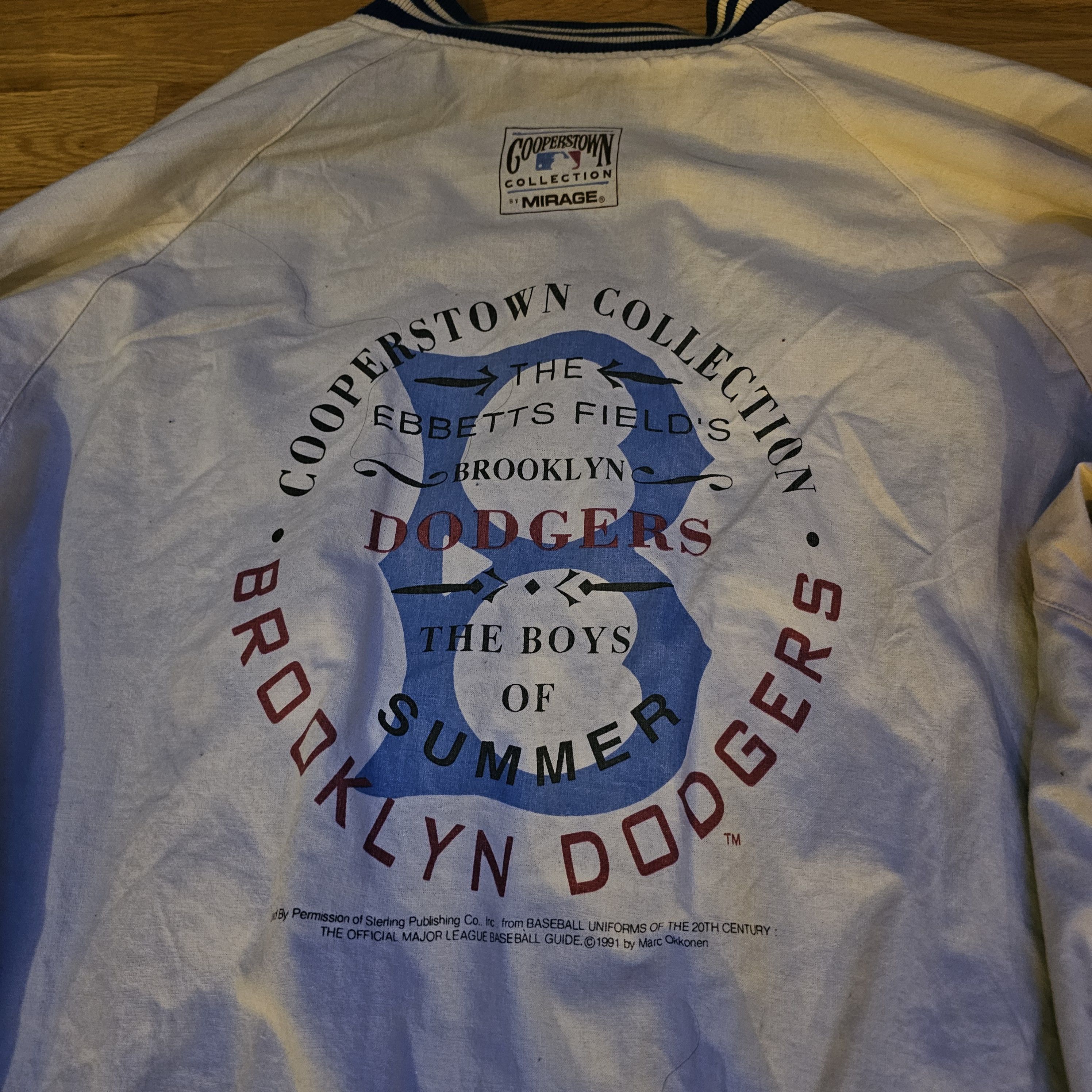 Cooperstown Collection Vintage 1991 Mirage Cooperstown Brooklyn Dodgers Jacket Size US XXL / EU 58 / 5 - 9 Thumbnail