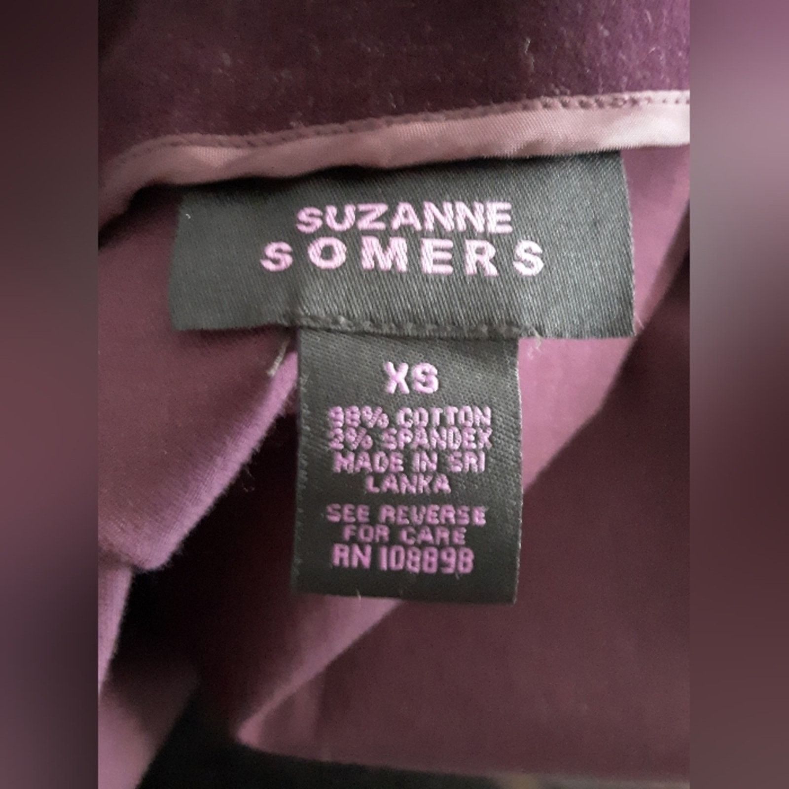 Vintage VTG Suzanne Somers Velour Bomber Jacket Size XS / US 0-2 / IT 36-38 - 8 Thumbnail