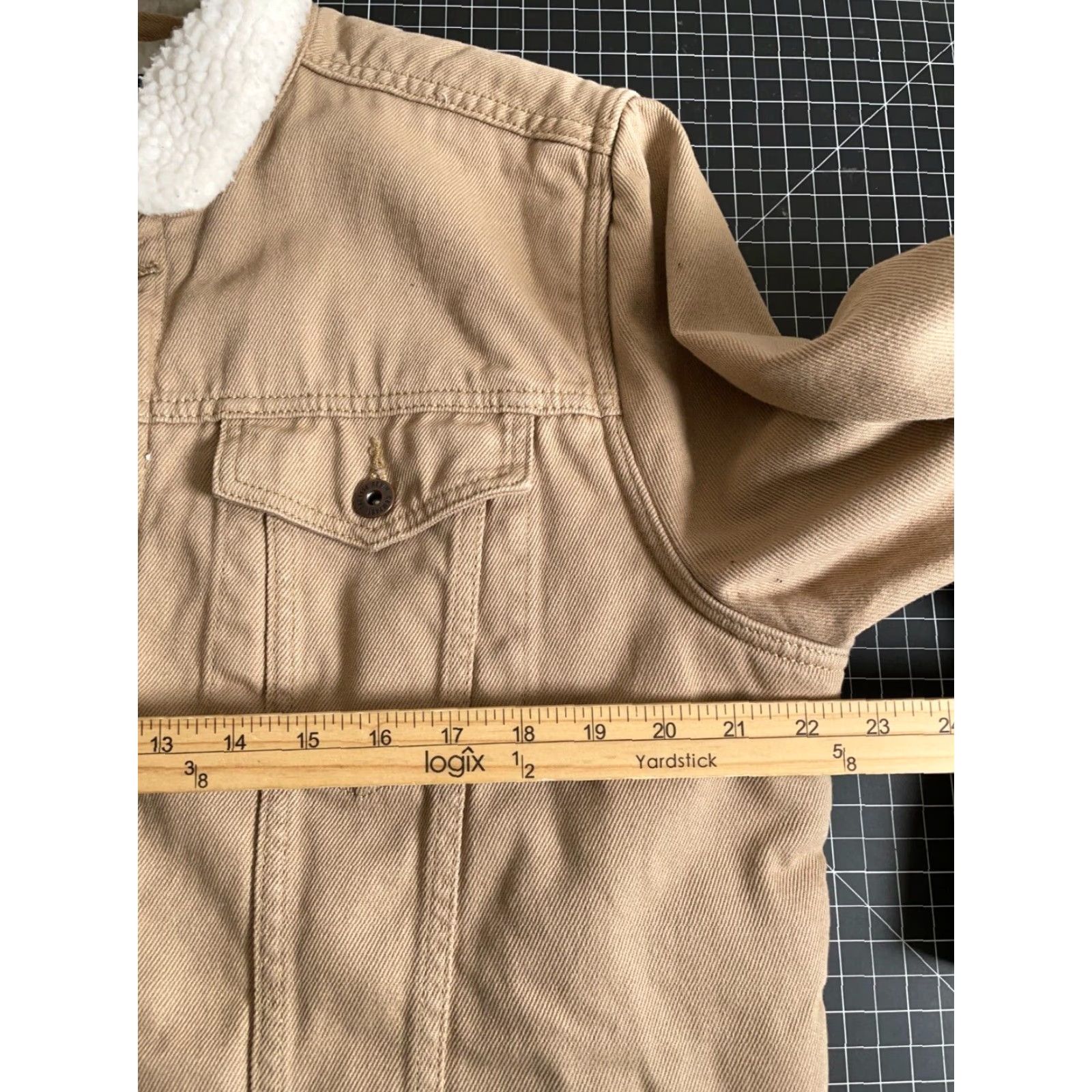Denime Grunge Corduroy Jacket The 1964 Denim Company L Original Large Beige Bomber Jacket Mens XL (measures more like Large) Size US L / EU 52-54 / 3 - 7 Thumbnail