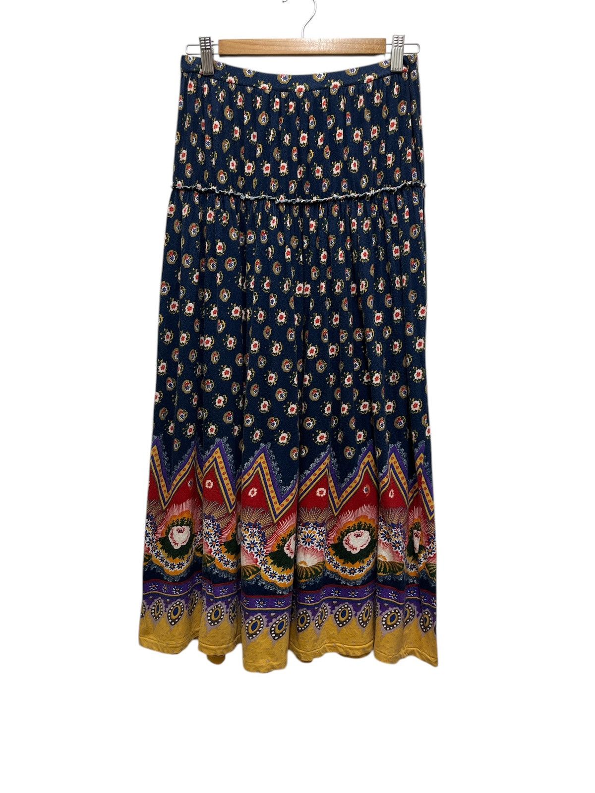 Sunao Kuwahara Vintage SunaoKuwahara Floral Cotton Skirt Women Size M Size 30" / US 8 / IT 44 - 1 Thumbnail