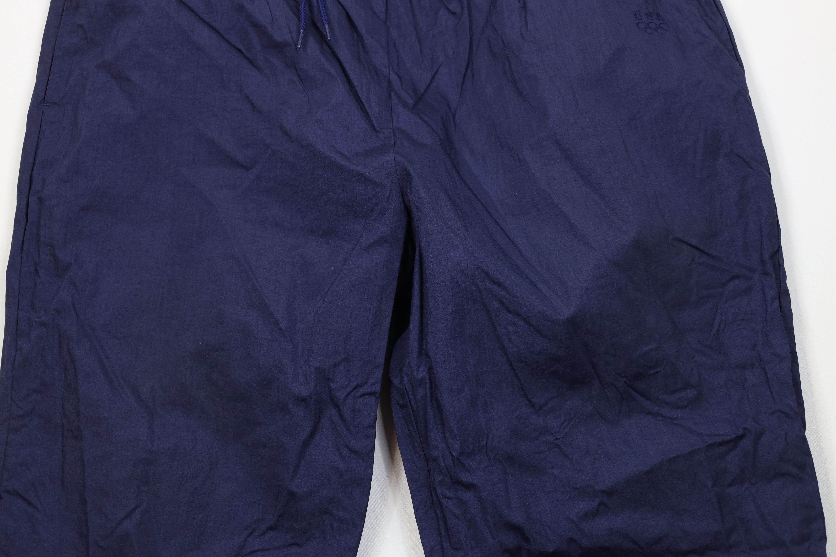 Vintage Vintage 90s USA Olympics Windbreaker Joggers Pants Navy Blue Size US 36 / EU 52 - 3 Thumbnail