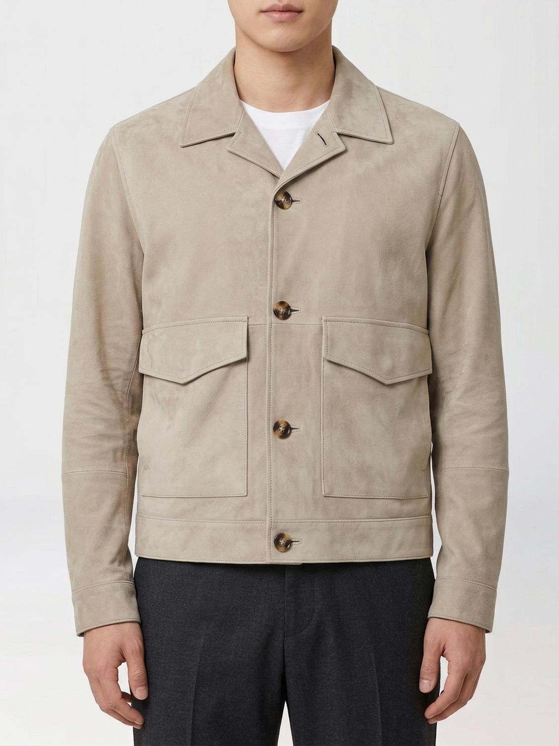 Brunello Cucinelli Brunello Cucinelli Jacket Men Kaki Size US S / EU 44-46 / 1 - 1 Thumbnail