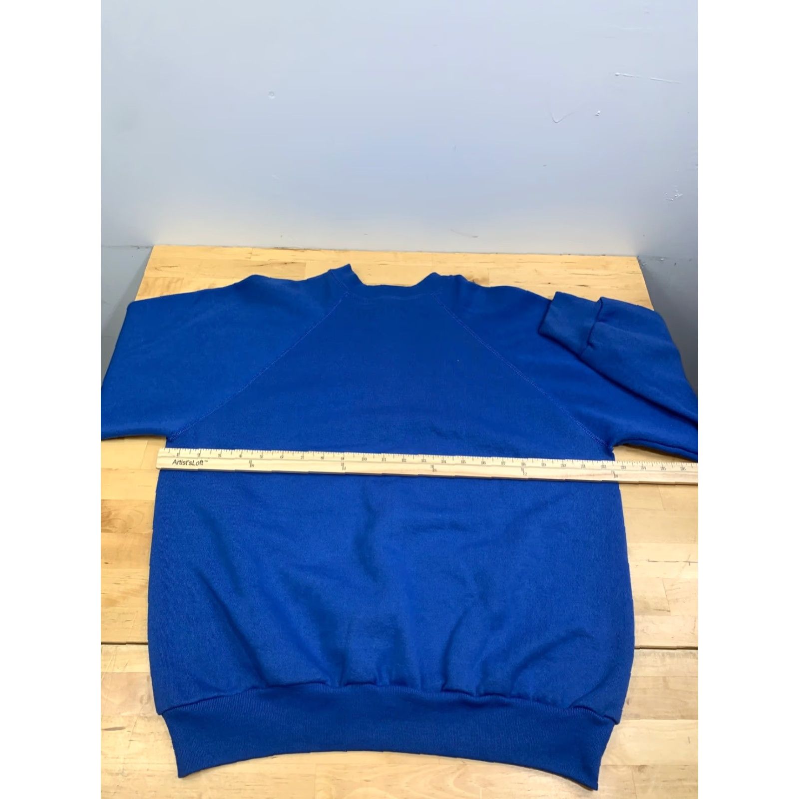 Tultex VINTAGE Tultex Crewneck Sweatshirt Men L Blue 80s Pullover Sweatshirt 12850 Size US L / EU 52-54 / 3 - 5 Thumbnail