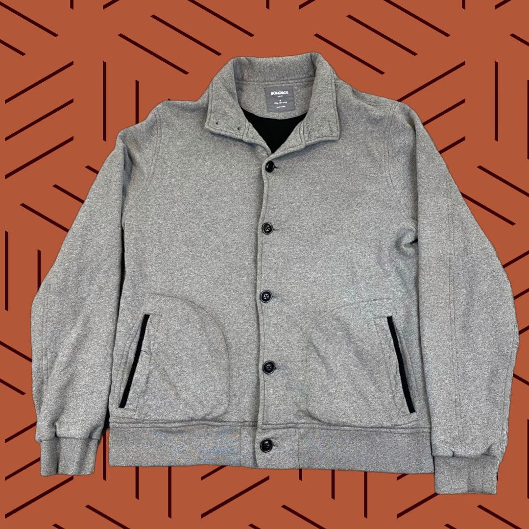 Bonobos Bonobos Slim Fit Jacket Mens Medium Gray Button-Up Collared Mid-Length Casual Outdoor Size US M / EU 48-50 / 2 - 1 Thumbnail