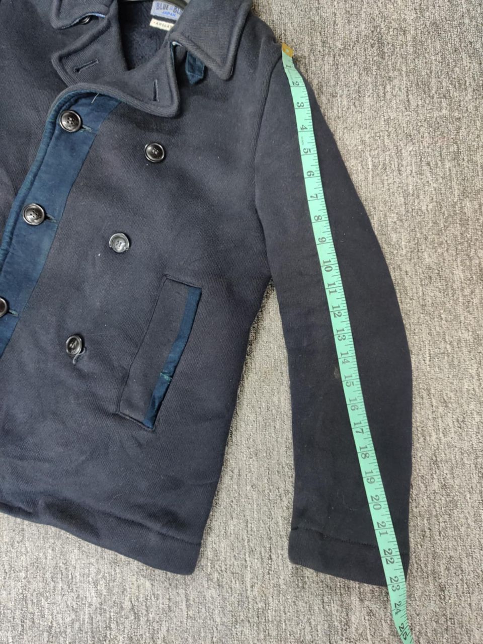 Blue Blue Japan Vintage Blue Blue Japan Arigato Double Breasted Coat Jacket Size US M / EU 48-50 / 2 - 19 Thumbnail