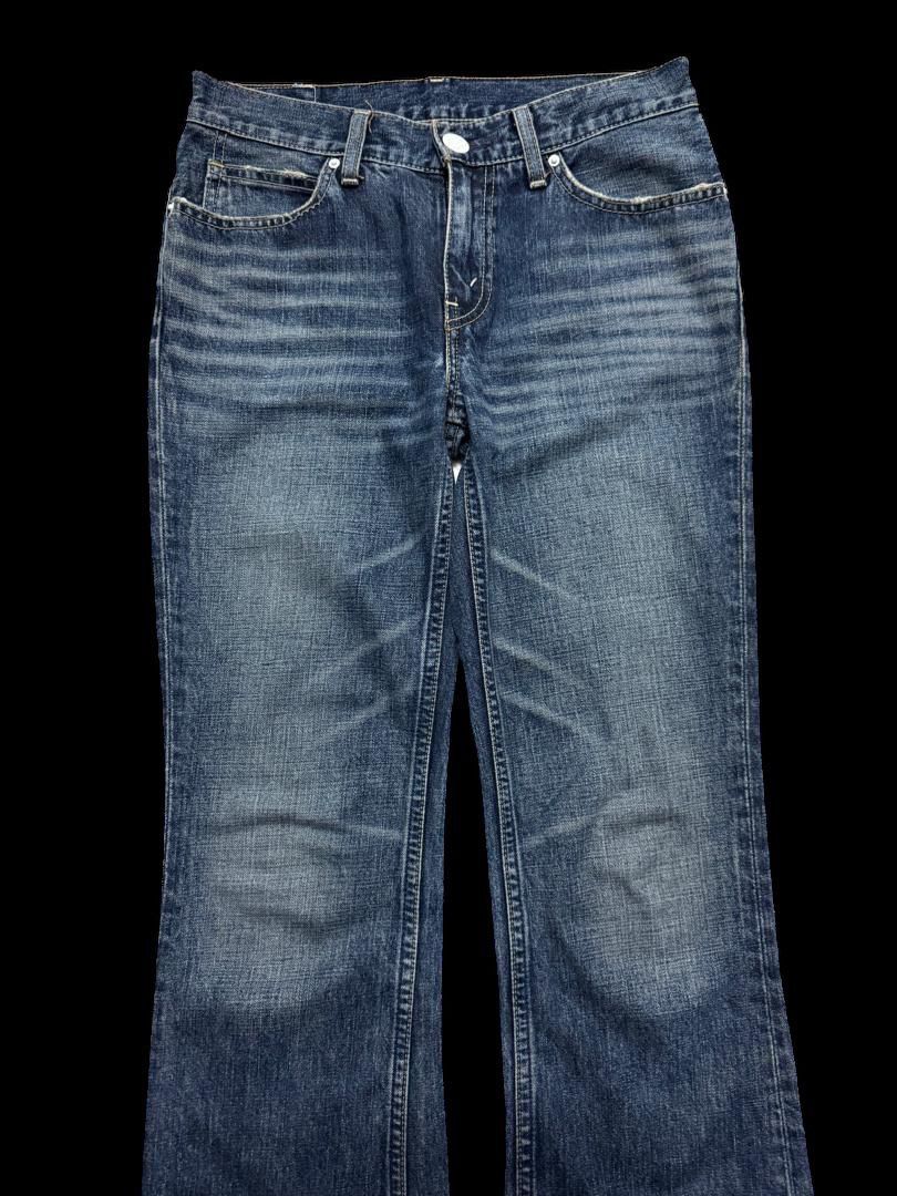 Levi's FLARED 90s Levi’s Bell Bottom Mudwash Distressed Denim Jean Size US 28 / EU 44 - 3 Thumbnail