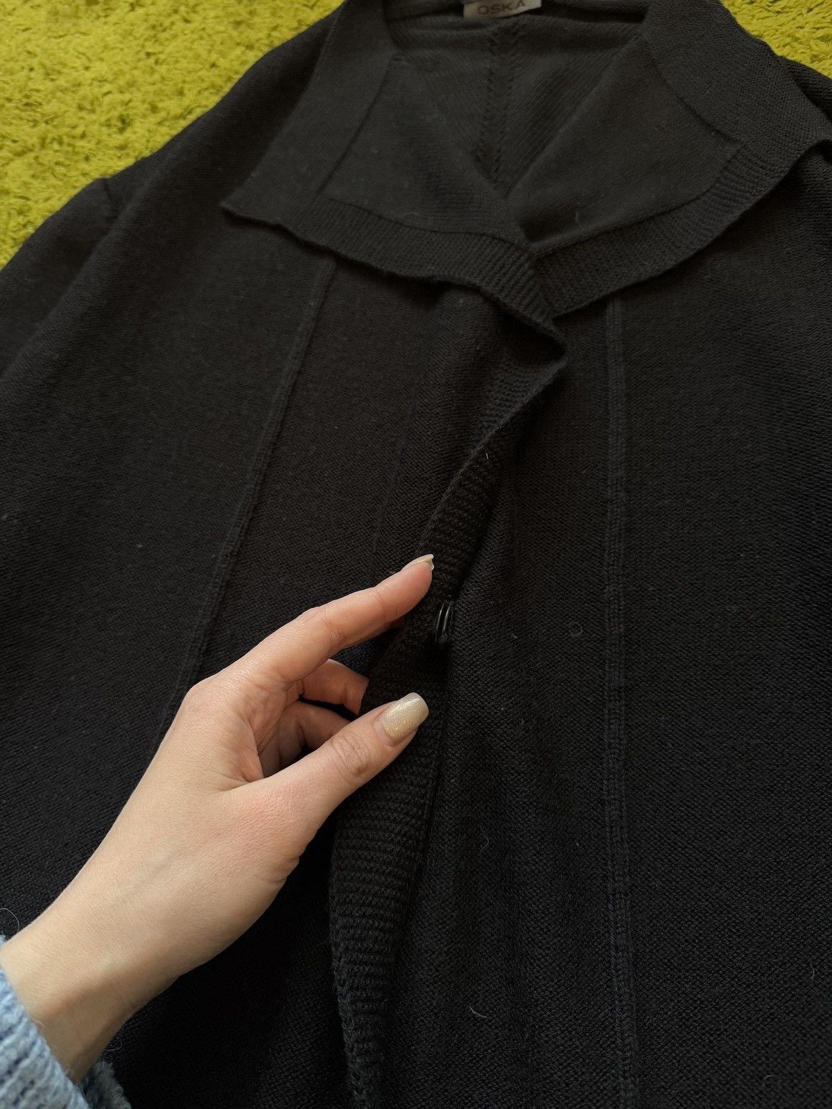 Designer × OSKA Oska 100% wool avant garde cardigan sweater Size L / US 10 / IT 46 - 3 Thumbnail