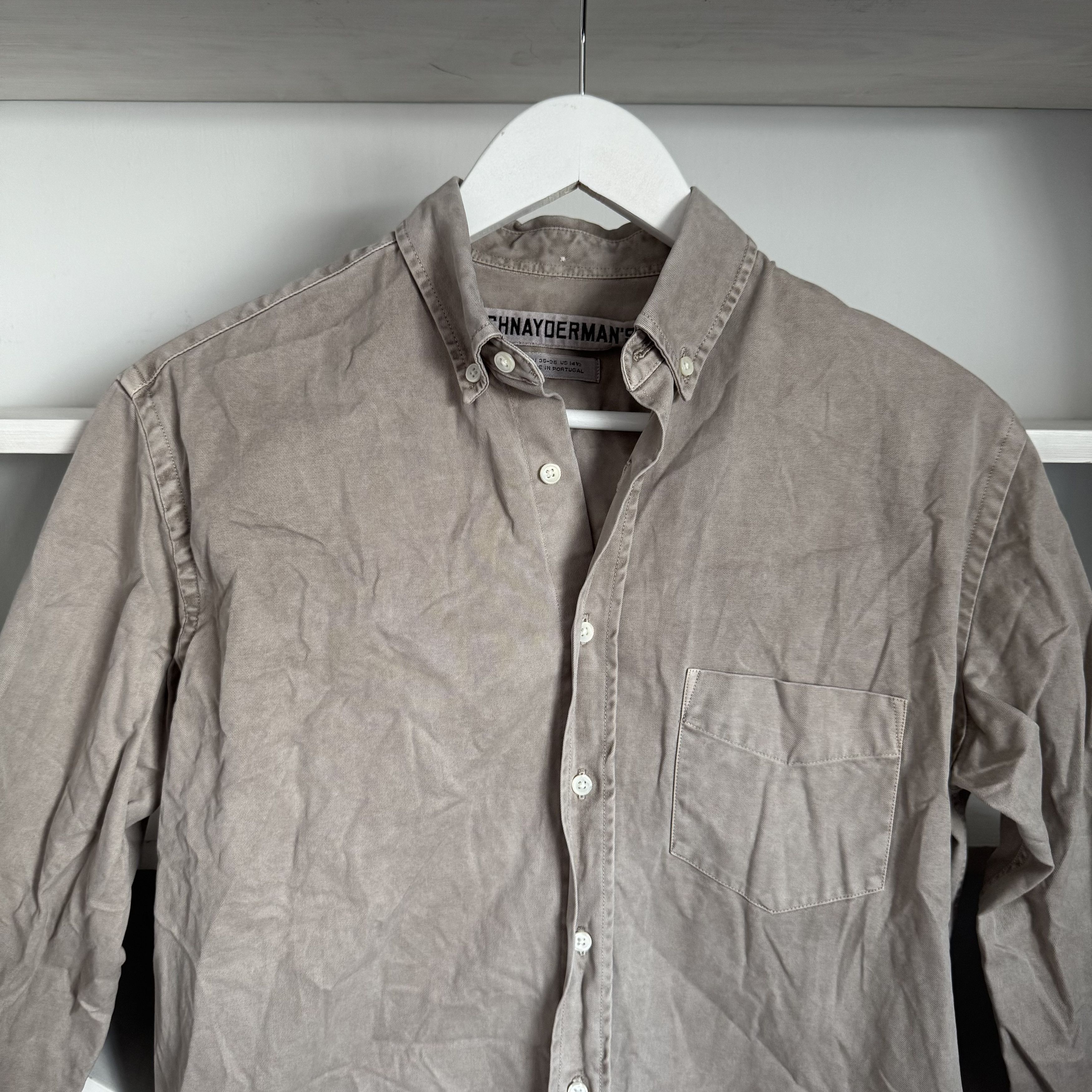 Japanese Brand × Schnaydermans SCHNAYDERMAN'S Cotton Casual Rare Long Sleeve Shirt Size US S / EU 44-46 / 1 - 3 Thumbnail