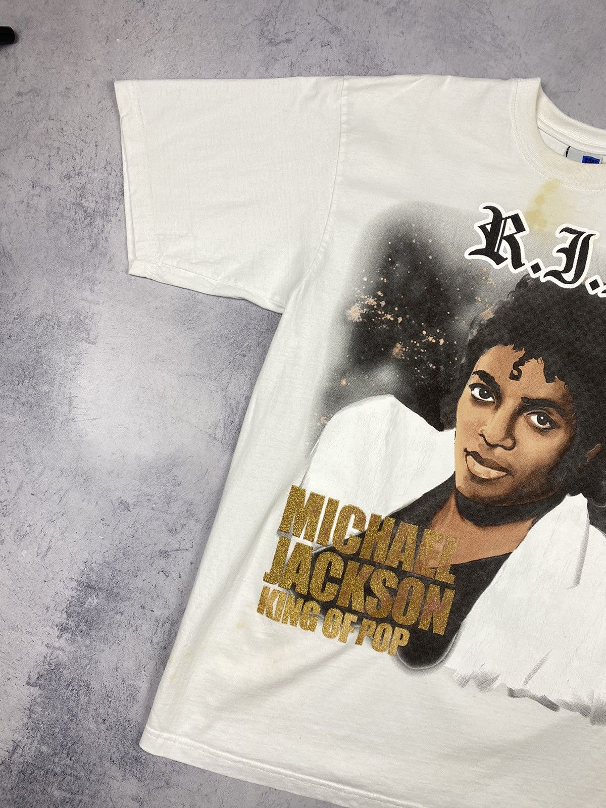 Vintage Vintage Michael Jackson RIP King of Pop Memorial T Shirt Size US XL / EU 56 / 4 - 4 Thumbnail