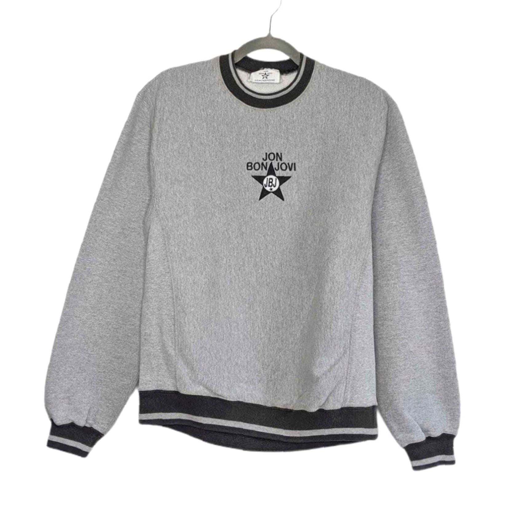 Vintage VINTAGE Bon Jovi CT Reverse Weave Crewneck Sweatshirt Gray M Unisex Adults Concert Pullover Sweatshirt 90s Boys Girls Mens Womens Size US M / EU 48-50 / 2 - 2 Thumbnail