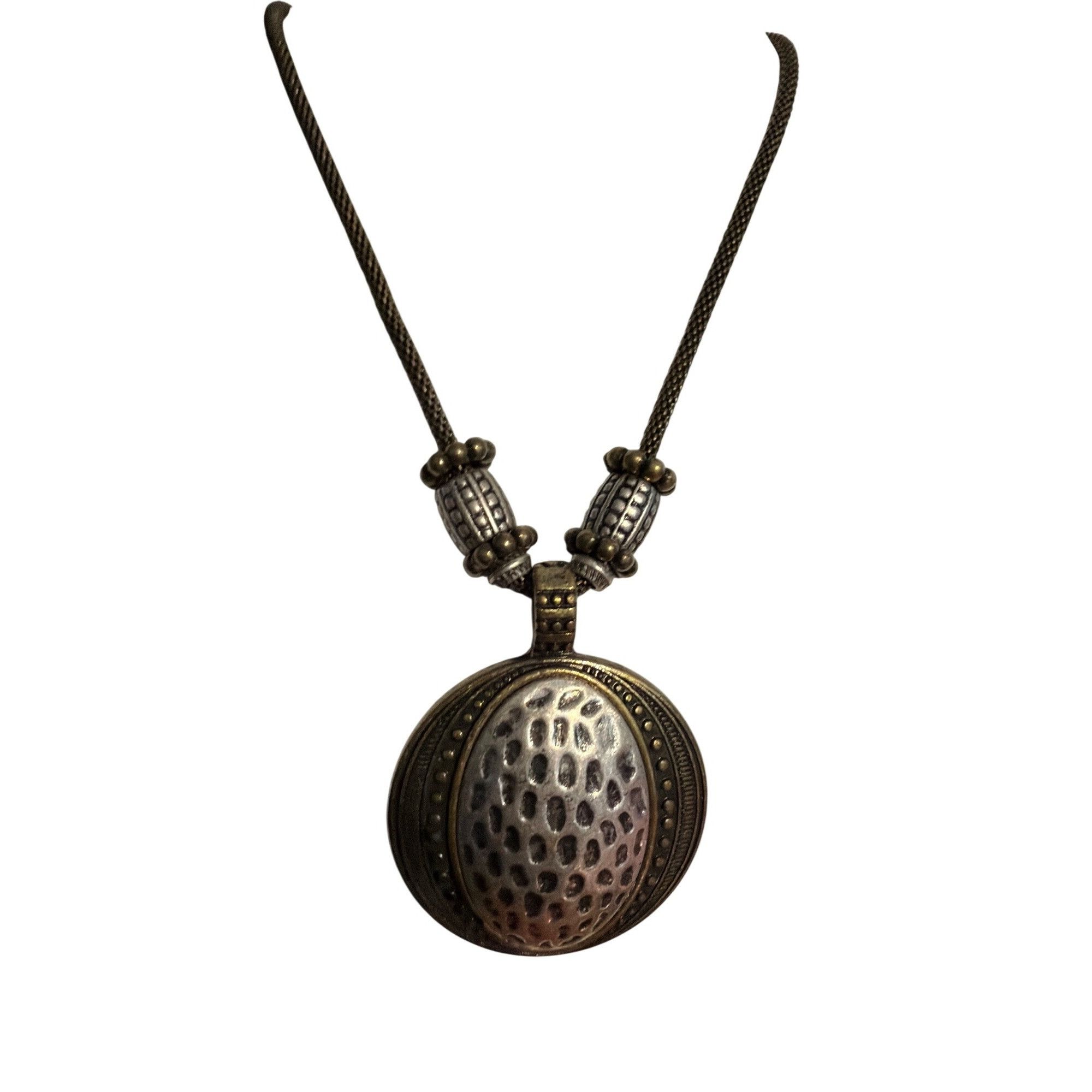 Other Premier Designs Antique Gold Silver Tone Pendant Necklace Me Size ONE SIZE - 1 Thumbnail
