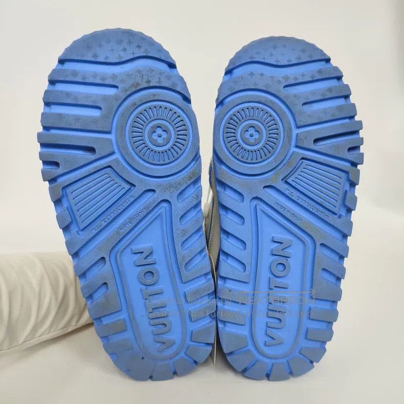 Louis Vuitton Louis Vuitton Blue Fat Ding shoes Size US 7 / IT 37 - 6 Thumbnail