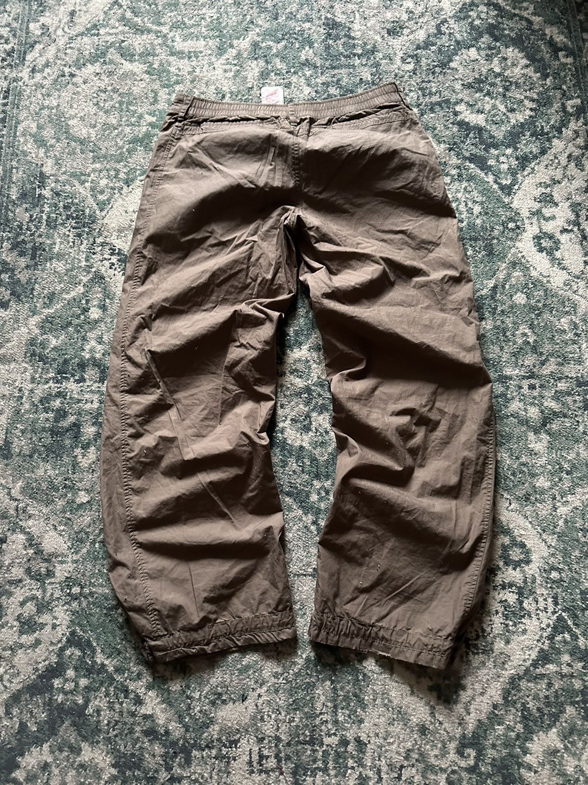 Nike VINTAGE NIKE SWOOSH NYLON BAGGY SKEPTA TRACK PANTS M Size US 32 / EU 48 - 7 Thumbnail