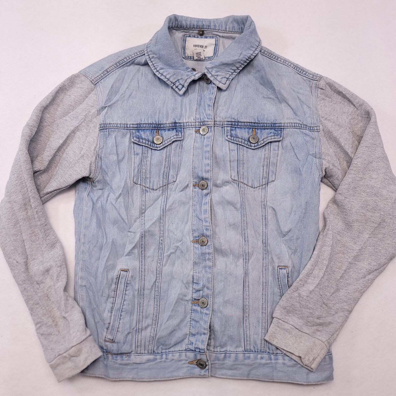 Forever 21 Forever 21 Casual Button Up Denim Jacket Womens Size S Blue Size S / US 4 / IT 40 - 2 Thumbnail