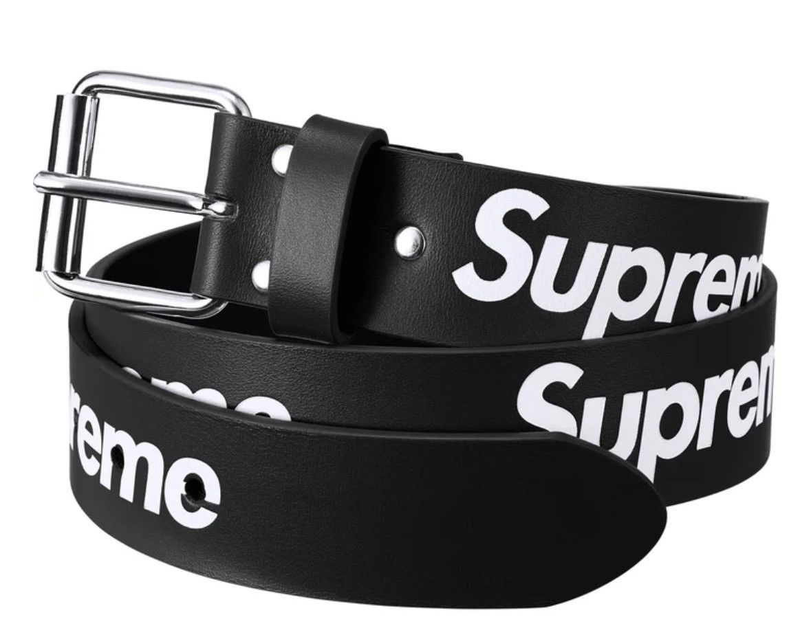 Supreme Repeat Leather Belt Floral | Grailed