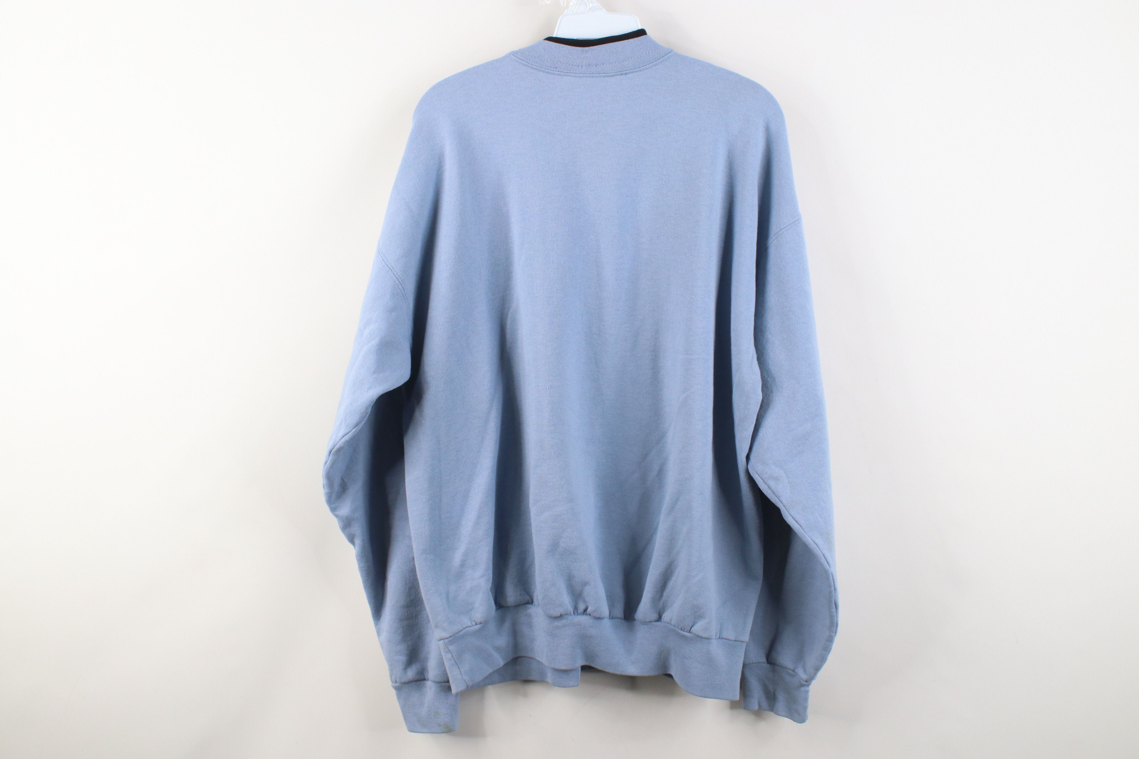 Vintage Vintage 90s Streetwear Road Nature Layered Sweatshirt Blue Size XL / US 12-14 / IT 48-50 - 12 Thumbnail