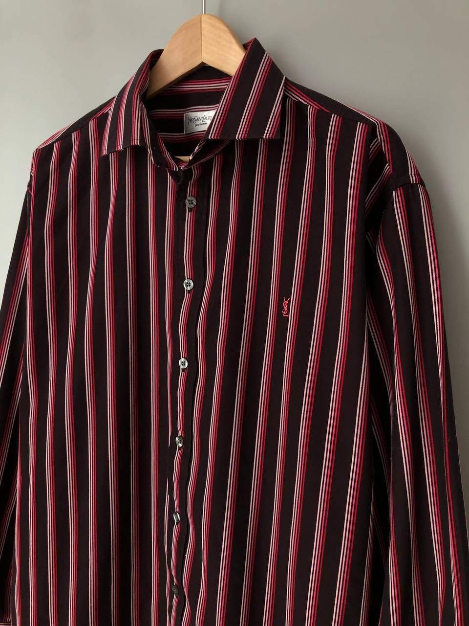 Vintage × Yves Saint Laurent Vintage shirt Yves Saint laurent Size US L / EU 52-54 / 3 - 1 Thumbnail